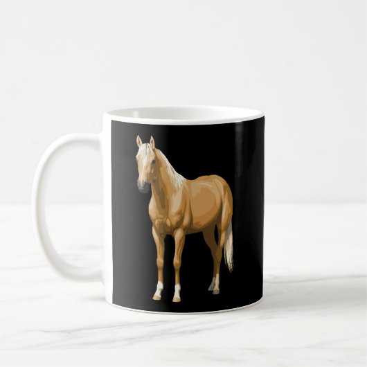 Mug Beau Stallion Cheval Palomino Quarter (Gauche)