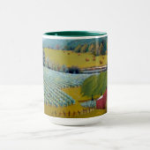 Mug Beau Vignoble en jaune bleu rouge vert (Centre)