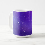 Mug Beau violet étoile Sky Galaxy Art (Devant gauche)