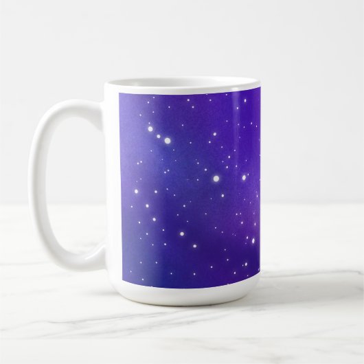 Mug Beau violet étoile Sky Galaxy Art (Gauche)