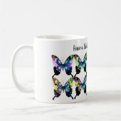 Mug Beau Vivid et Motif de papillons Élégant (Gauche)