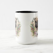 MUG BEAU WATERCOLOR TAN CARLIN CHIEN FACE (Centre)