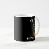 Mug Beauceron Christmas I'm Fine Everything Is Fine  (Devant droit)