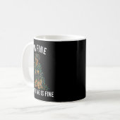 Mug Beauceron Christmas I'm Fine Everything Is Fine (Devant gauche)