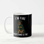 Mug Beauceron Christmas I'm Fine Everything Is Fine (Gauche)