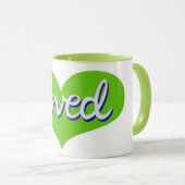 Mug Beaucoup aimé - (Devant droit)