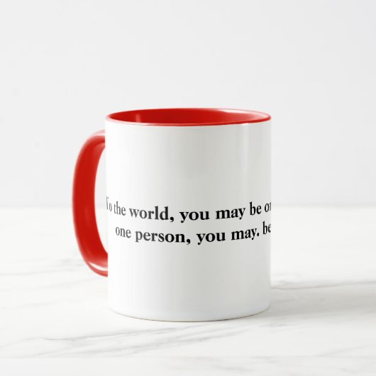 Mug BEAUCOUP AIMÉ - Citation d'amour — (Devant gauche)