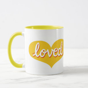 Mug BEAUCOUP AIMÉ - Coeurs d'amour jaunes