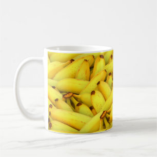 Mug Beaucoup de bananes fraîches jaunes