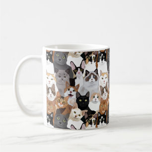 Mug Beaucoup de chats mignons Motif pour Amoureux de l