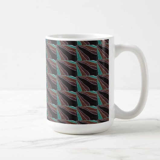 Mug "Beaucoup de chemins carrelés" Résumé Conception M (Droite)