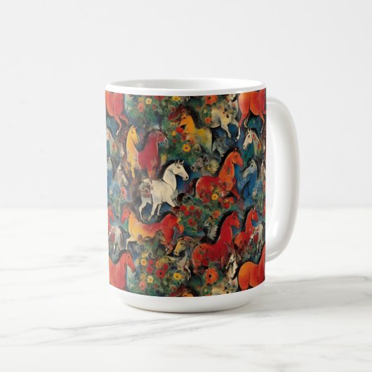 Mug Beaucoup de chevaux I (Devant droit)