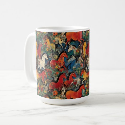 Mug Beaucoup de chevaux I (Devant gauche)