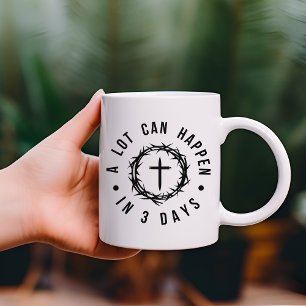 Mug Beaucoup de choses peuvent arriver en 3 jours Pâqu