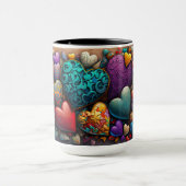 Mug Beaucoup de coeurs (Centre)