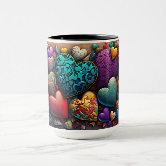 Mug Beaucoup de coeurs (Centre)