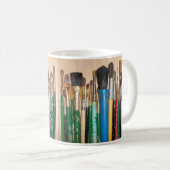 Mug Beaucoup de pinceaux colorés (Devant droit)