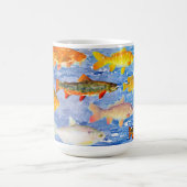 Mug Beaucoup de poissons dans la boue de mer (Centre)