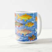 Mug Beaucoup de poissons dans la boue de mer (Devant droit)