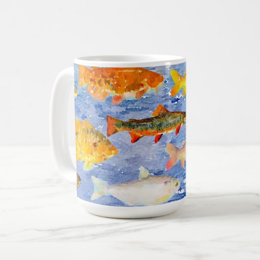 Mug Beaucoup de poissons dans la boue de mer (Devant gauche)