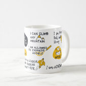 Mug Beaucoup de positivité, de motivation et d'inspira (Devant droit)