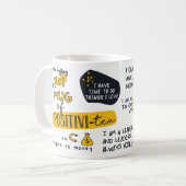 Mug Beaucoup de positivité, de motivation et d'inspira (Devant gauche)