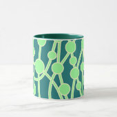 Mug Beaucoup de routes II Mint vert avec blanc sur ver (Centre)
