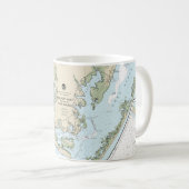 Mug Beaufort Inlet et une partie de la carte son de ba (Devant droit)
