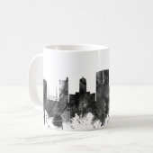 Mug Beaumont Texas Skyline BW (Devant gauche)
