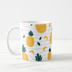 Mug Beauté ananas : Motif tiré à la main