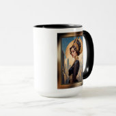 Mug Beauté Art Déco par un disque d'or de Xzendor7 (Devant droit)