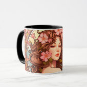 Mug Beauté Art Nouveau de Vignes Murmurantes (Devant gauche)