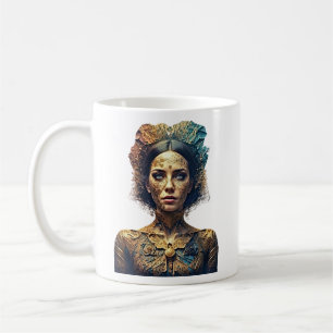 Mug Beauté bohème d'or - Design d'art moderne