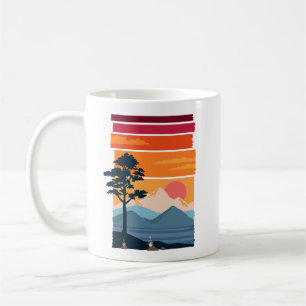 Mug Beauté de la nature au coucher du soleil sur une m