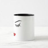 Mug Beauté de la taupe de l'œil Visage Cils & Maquilla (Centre)