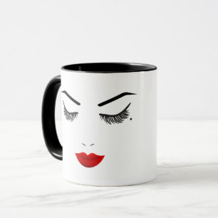Mug Beauté de la taupe de l'œil Visage Cils & Maquilla