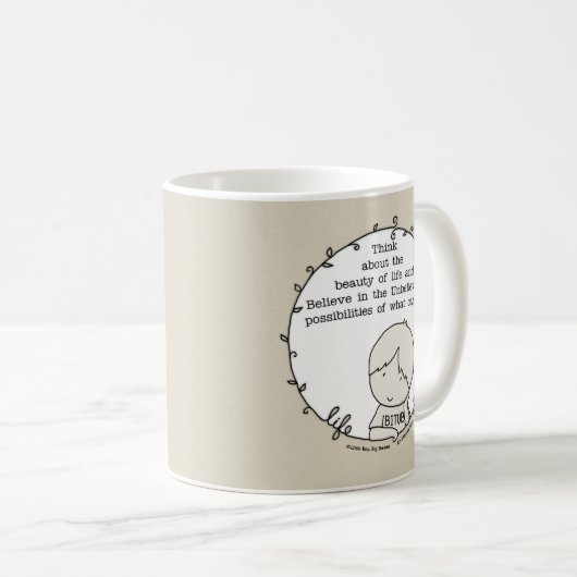 Mug Beauté de la vie (Devant droit)