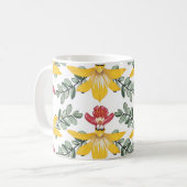 Mug Beauté de l'orchidée : motif floral Elégance. (Devant gauche)