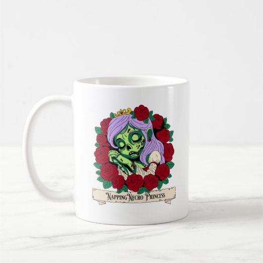 Mug Beauté du sommeil de Zombie (Gauche)