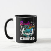 Mug Beauté en mouvement - Filles Joueuse d'échecs (Gauche)