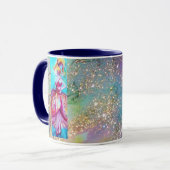 Mug BEAUTÉ EN ROBE ROSE / Plante Papillon Magique (Devant gauche)