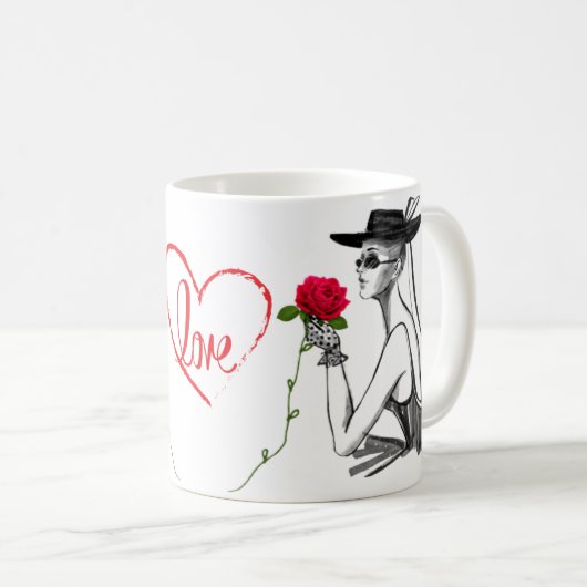 Mug Beauté et amour (Devant droit)