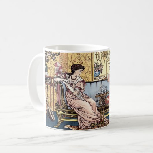 Mug Beauté et bête par Walter Crane 1874 (Devant gauche)