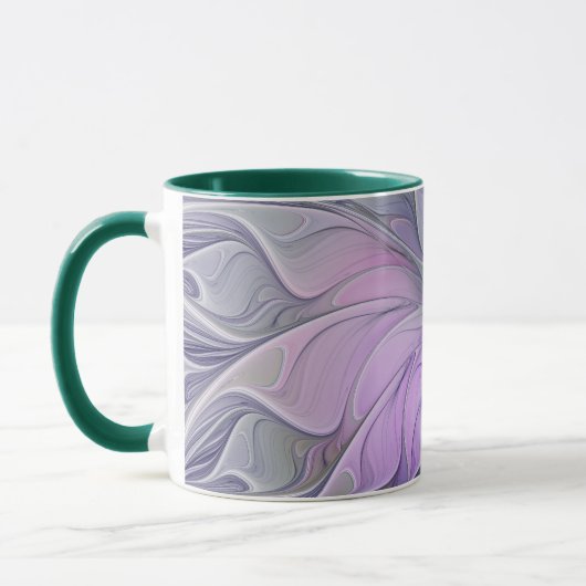 Mug Beauté étonnante Fleur d'art Abstrait fractal mode (Gauche)