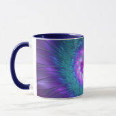 Mug Beauté florale Abstraite Fleur d'art fractionnée c (Gauche)
