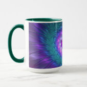 Mug Beauté florale Abstraite Fleur d'art fractionnée c (Gauche)