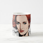 Mug Beauté jeune roussot en bureau (Centre)