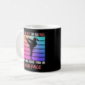 Mug Beauté Karate Girl Kick You Taekwondo Jiu Jitsu (Devant gauche)