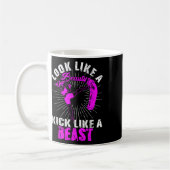 Mug Beauté Kickboxing Bête Kickboxeuse Fille Combattan (Gauche)