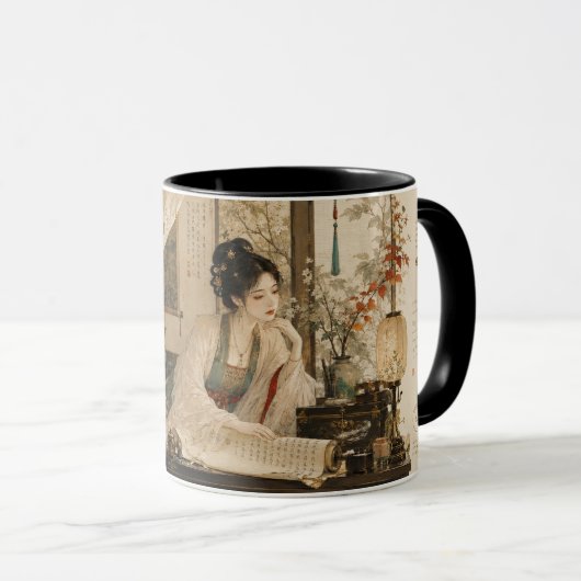 Mug Beauté mélancolique d'érudit raffiné. (Devant droit)